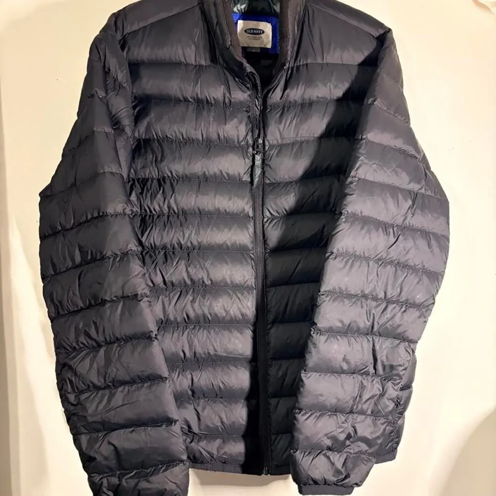 Old-navy Men's Black and Navy Jacket